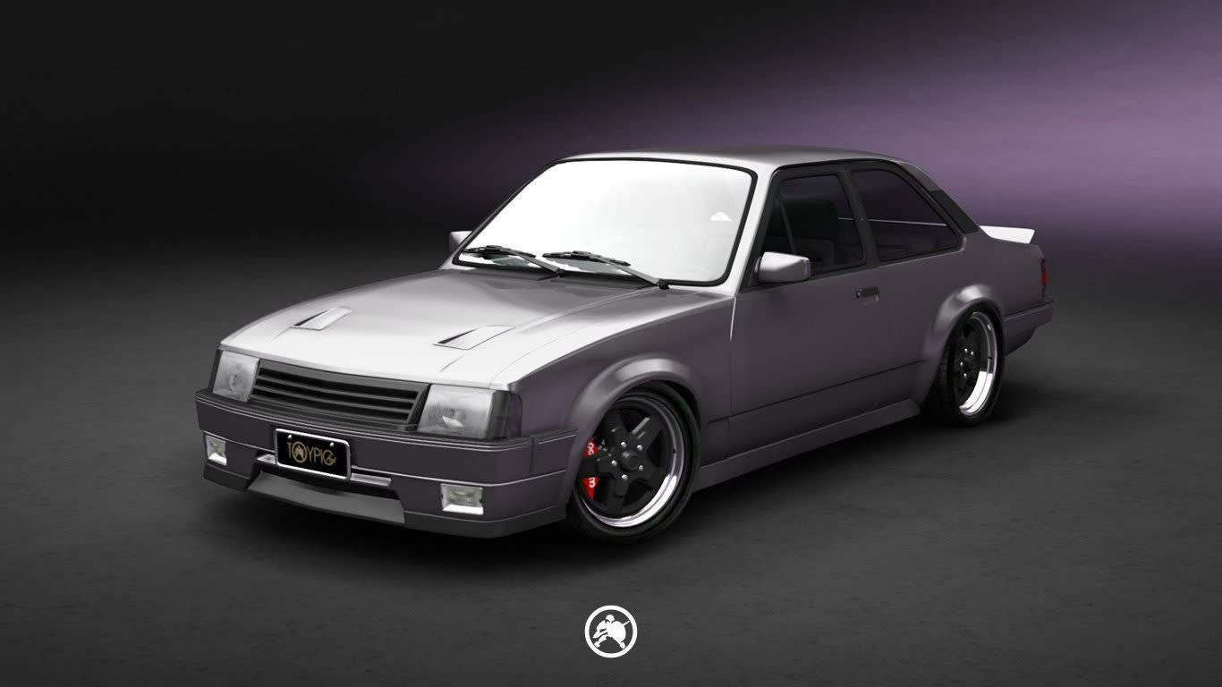 Projeto 3D de customização — Chevrolet Chevette 1989
