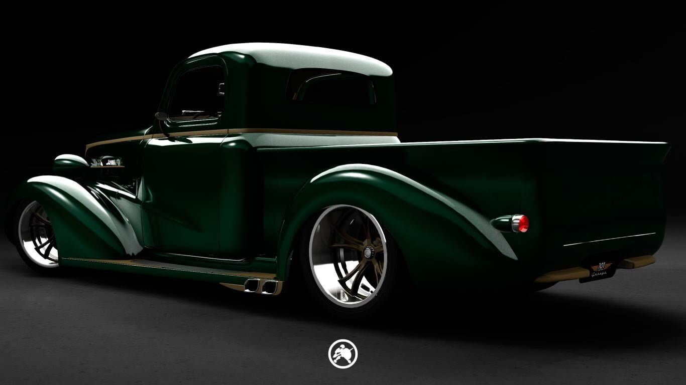 Projeto 3D de customização — Chevrolet Truck Master 1939